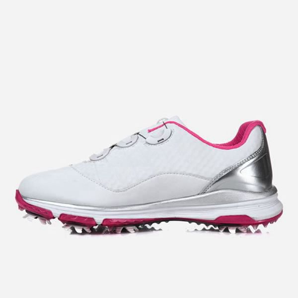 Fila Dimple Women's Golf Shoes - White/Silver,NZ 480-65983